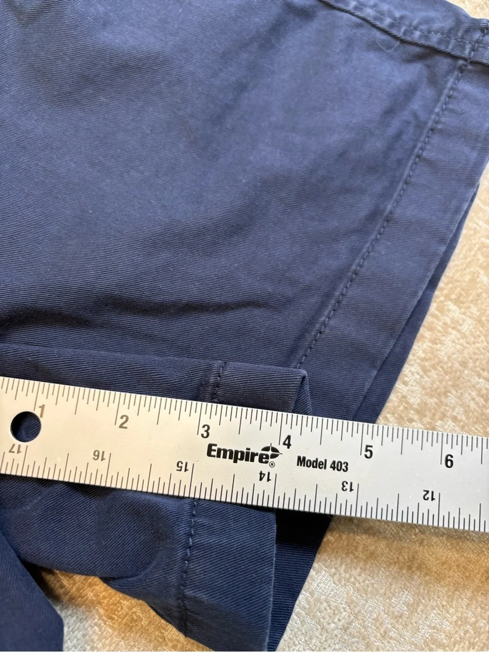 J.Crew 4” Stretch Chino Shorts Navy Blue Size 8 H5806 Classic Preppy EUC